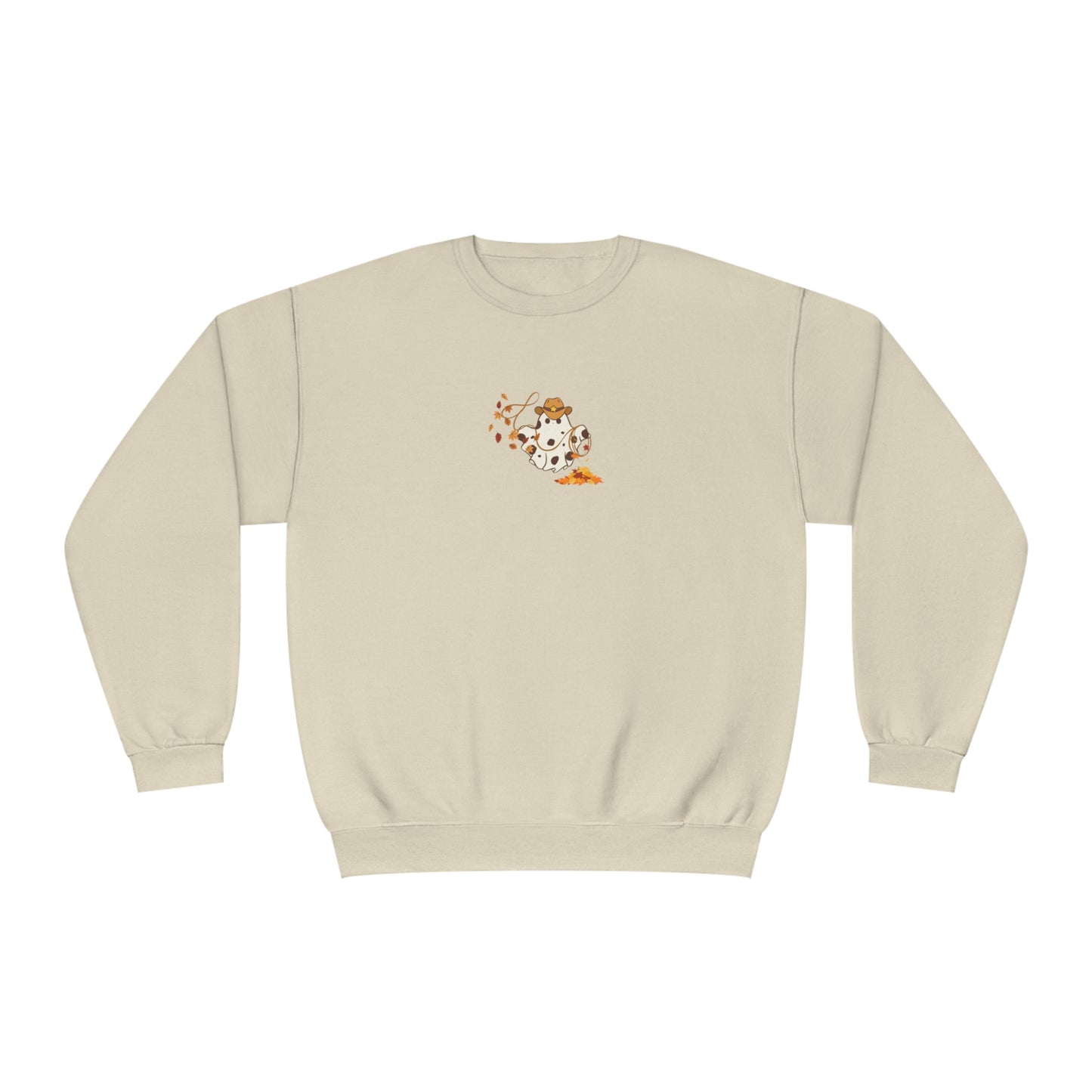 Cowboy Fall Halloween Ghost Lasso Crewneck Sweatshirt