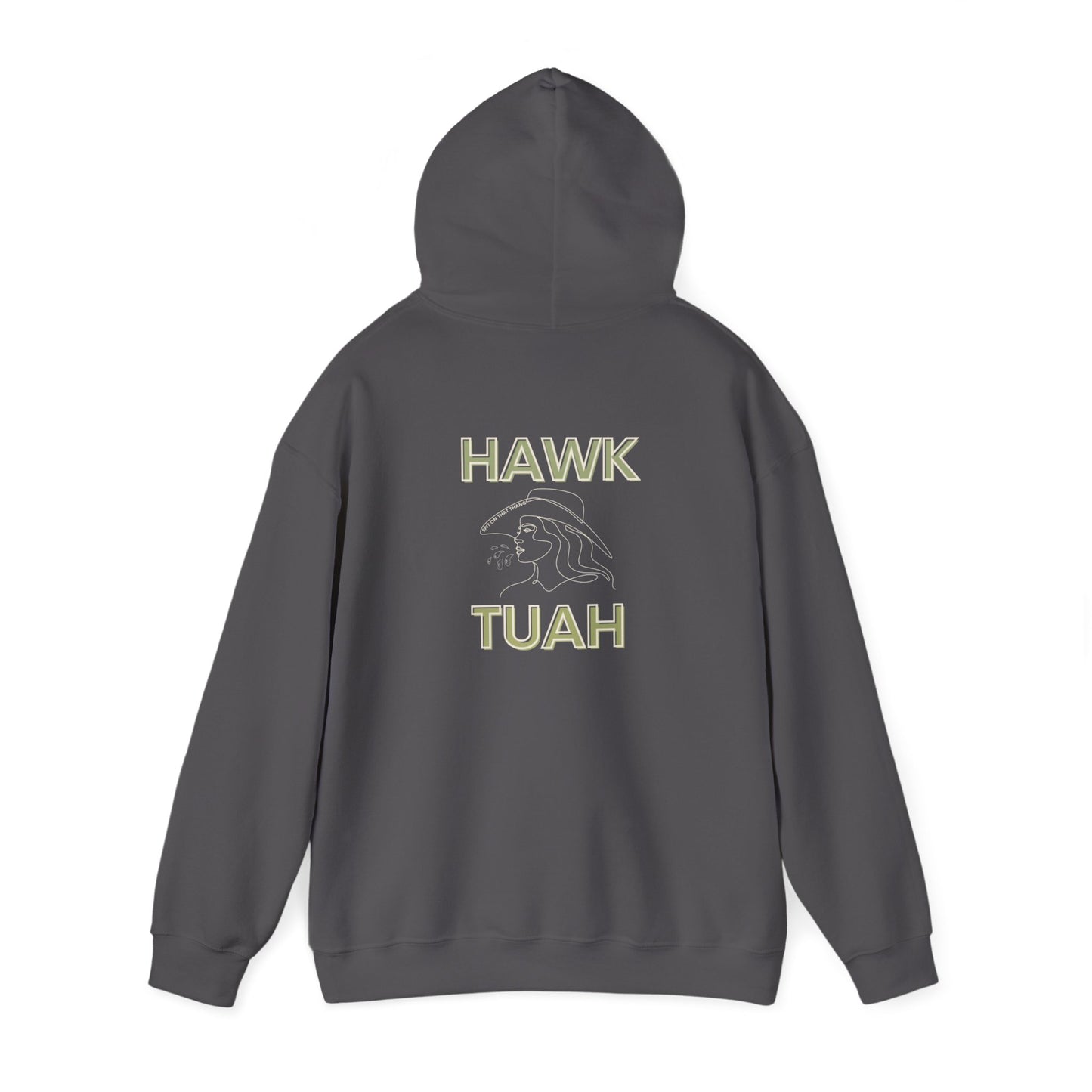 Hawk Tuah Unisex Heavy Blend™ Hooded Sweatshirt Gift Funny Aesthetic Trendy Viral