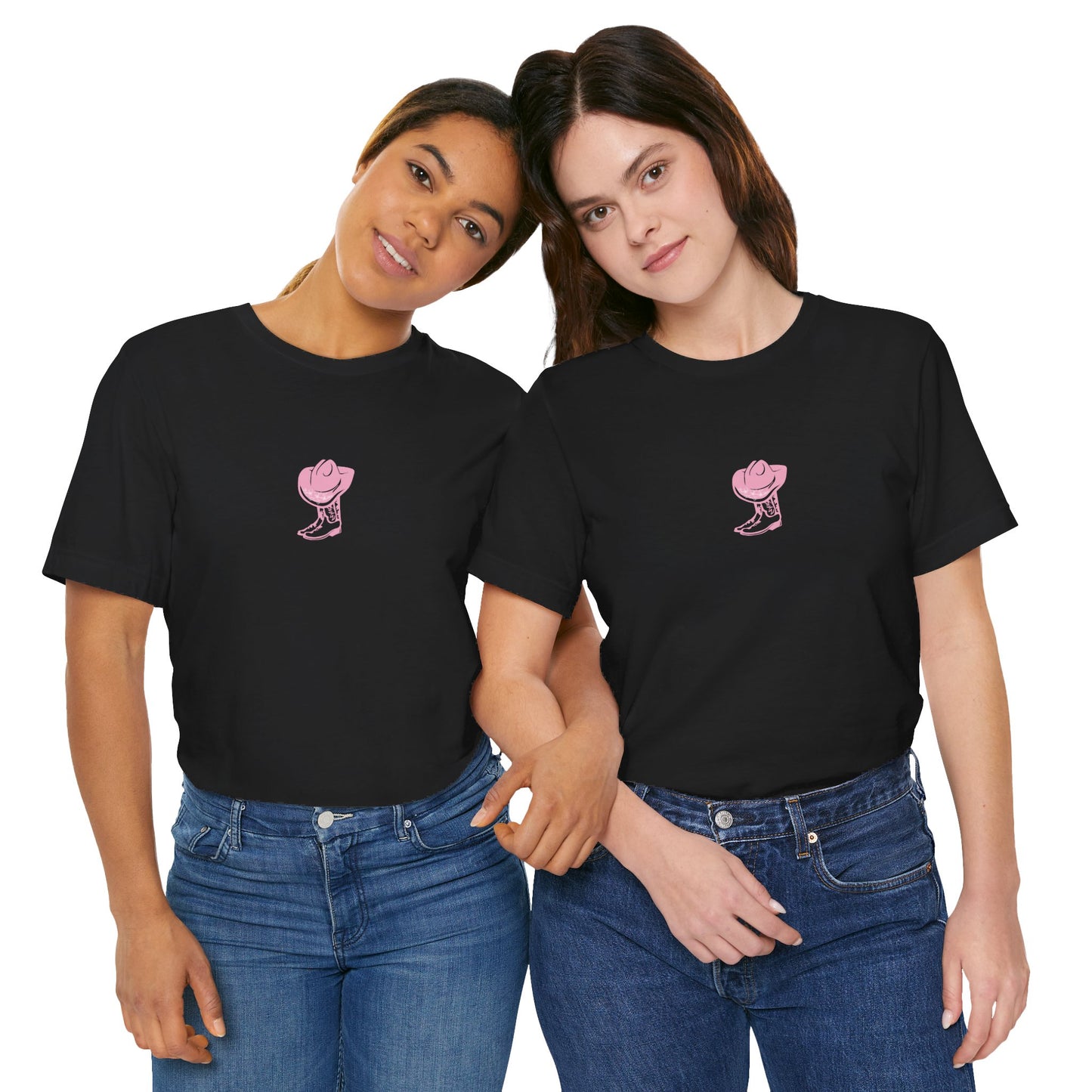 Cowgirl boots floral Jersey Short Sleeve Tee, cowboy