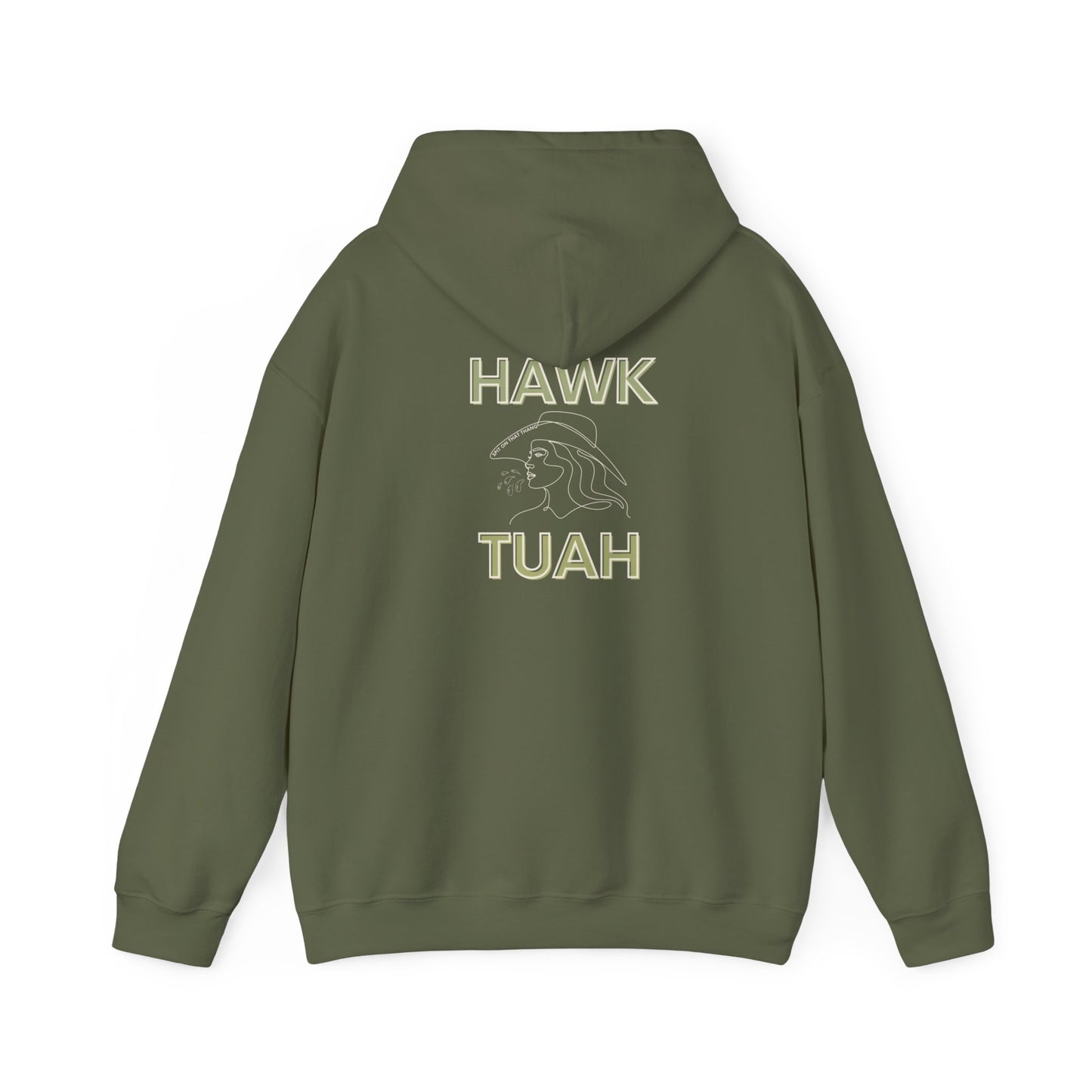 Hawk Tuah Unisex Heavy Blend™ Hooded Sweatshirt Gift Funny Aesthetic Trendy Viral