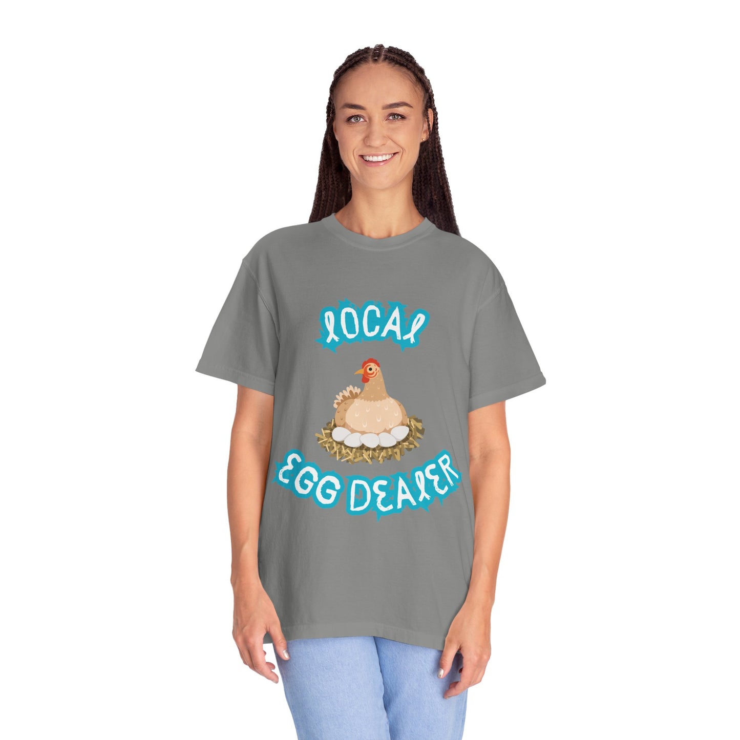 Local Egg Dealer Chicken Unisex Garment-Dyed T-shirt