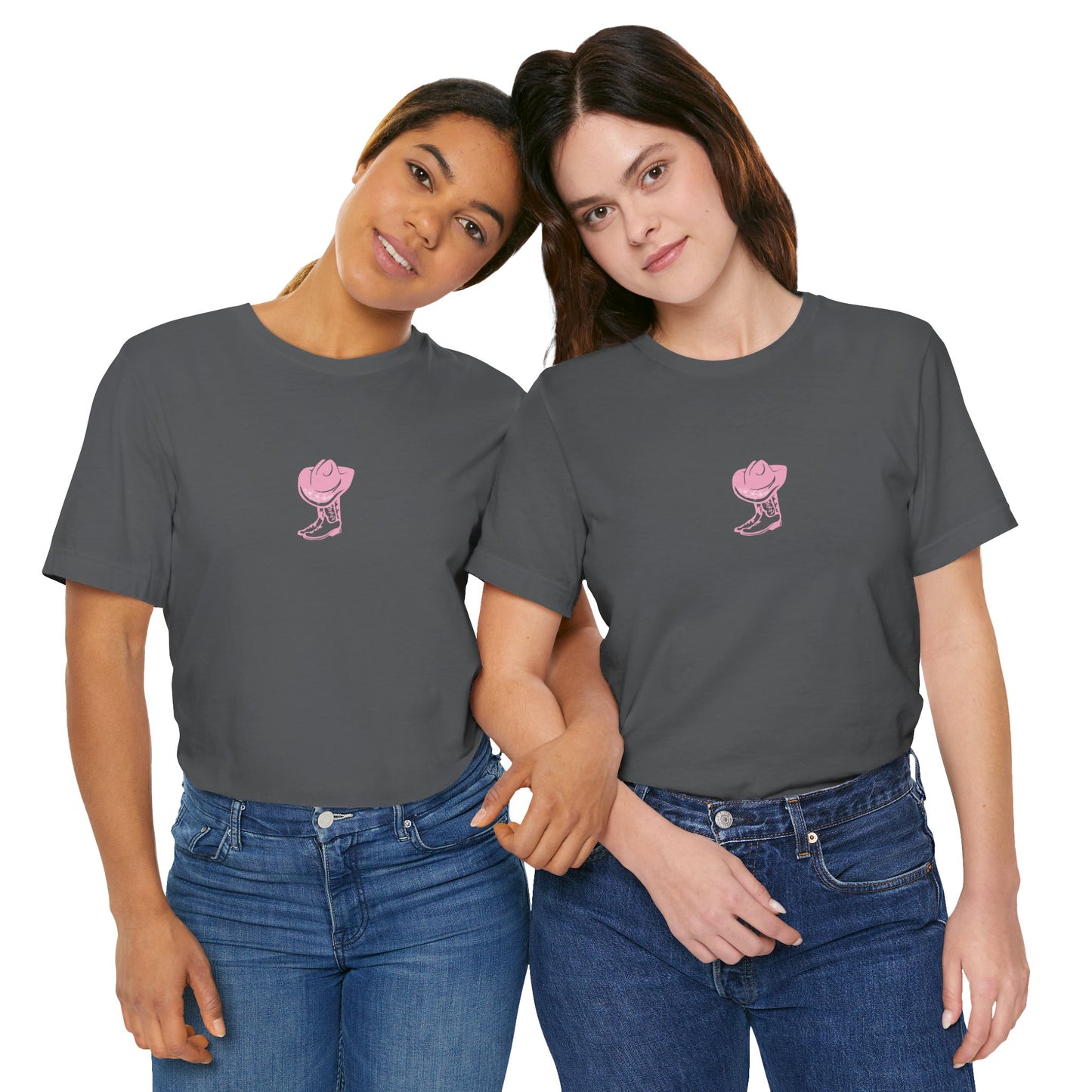 Cowgirl boots floral Jersey Short Sleeve Tee, cowboy