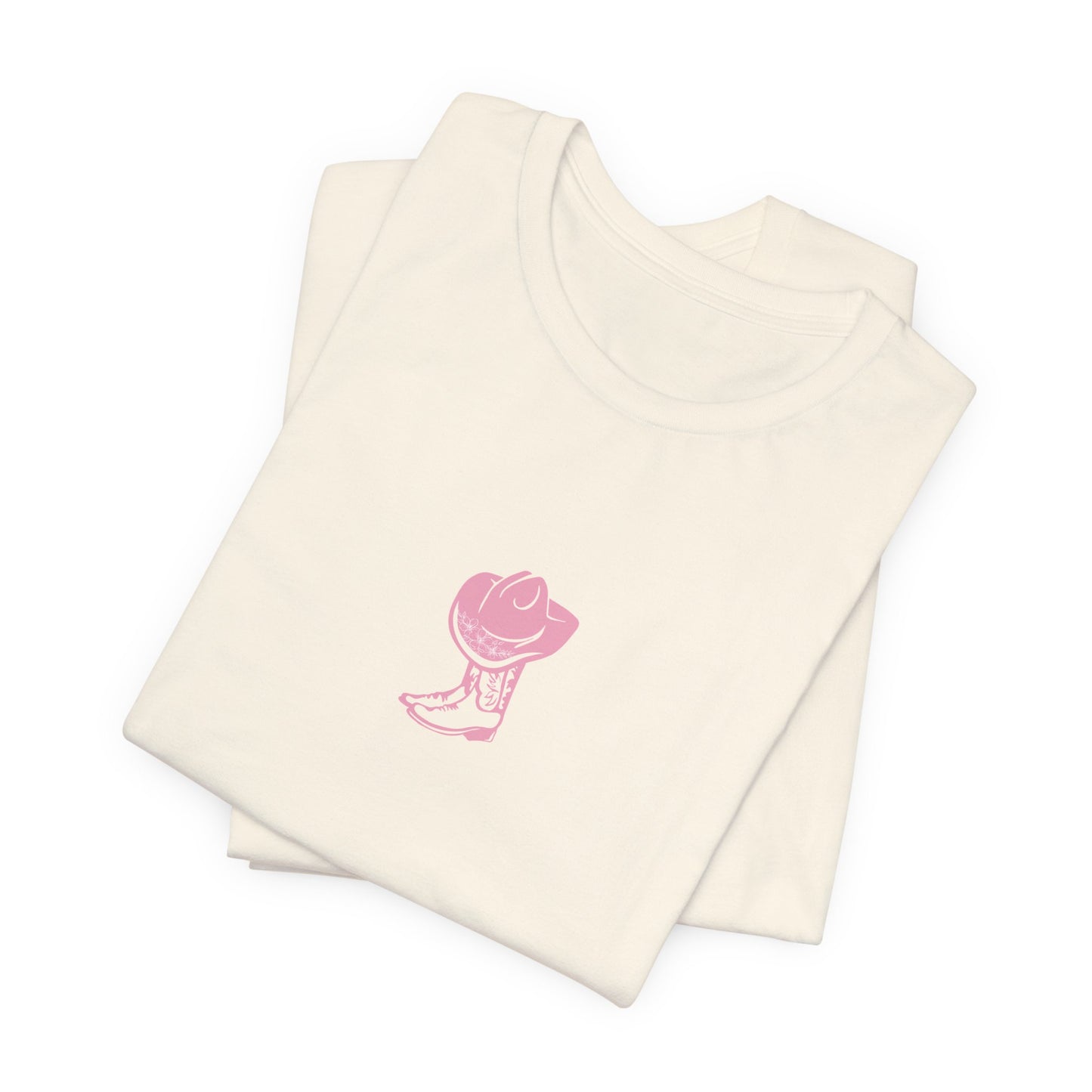 Cowgirl boots floral Jersey Short Sleeve Tee, cowboy