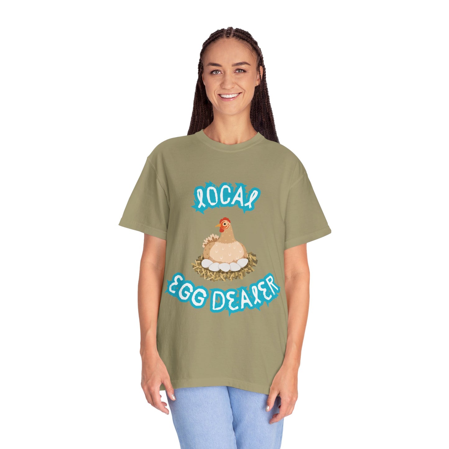 Local Egg Dealer Chicken Unisex Garment-Dyed T-shirt