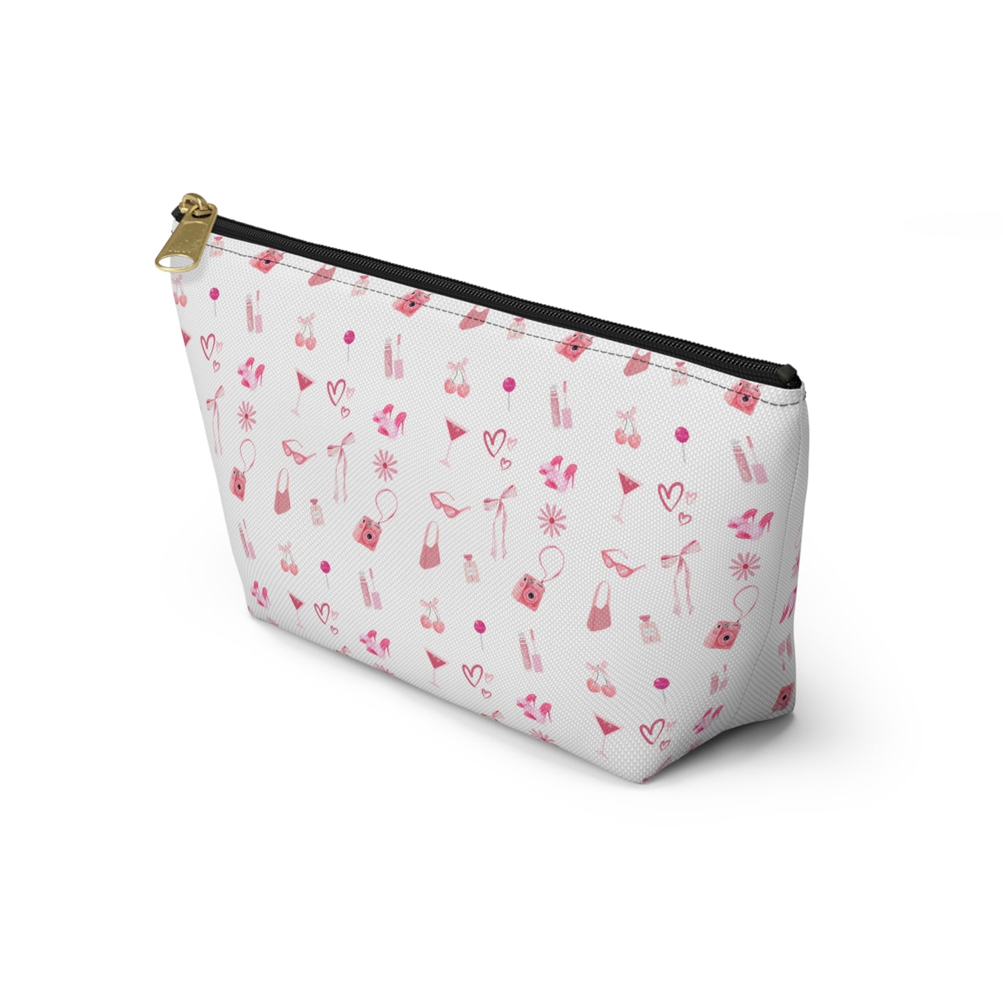 Coquette Makeup Travel Toiletry Accessory Pouch w T-bottom