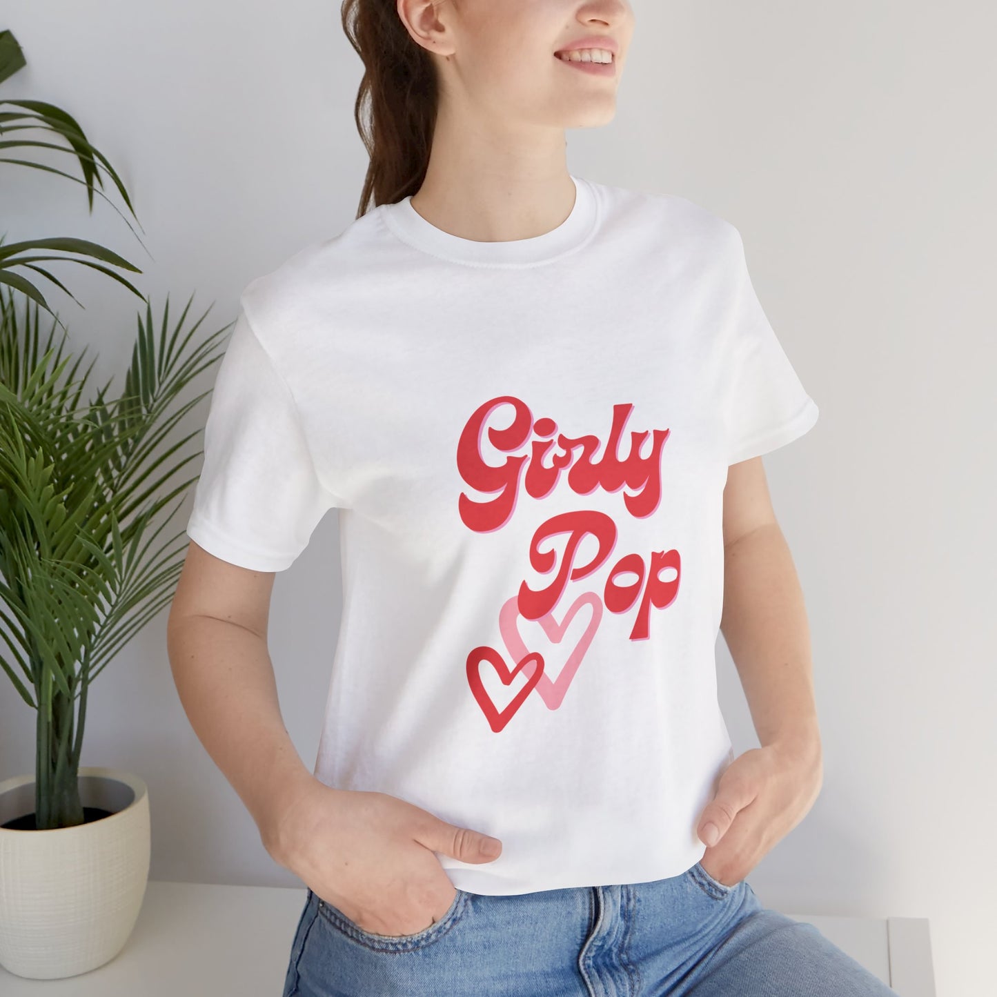 Girly pop graphic Jersey Short Sleeve Tee