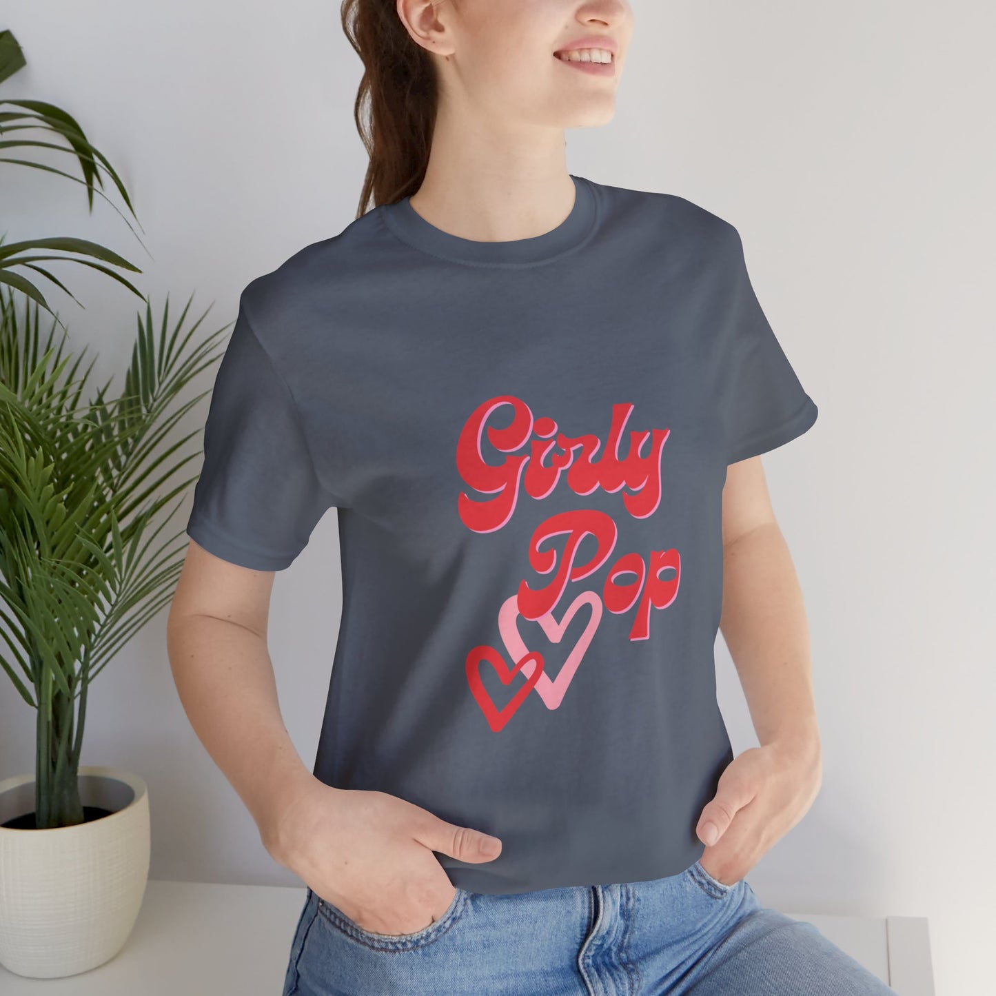 Girly pop graphic Jersey Short Sleeve Tee