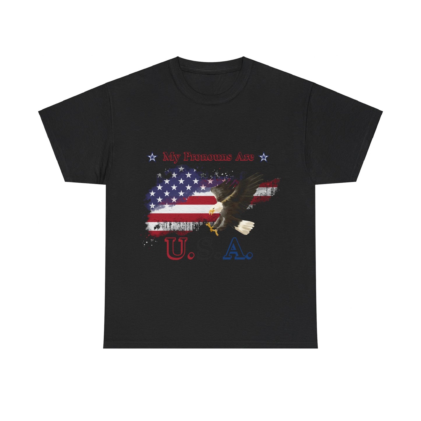 My Pronouns Are USA Unisex Heavy Cotton Tee