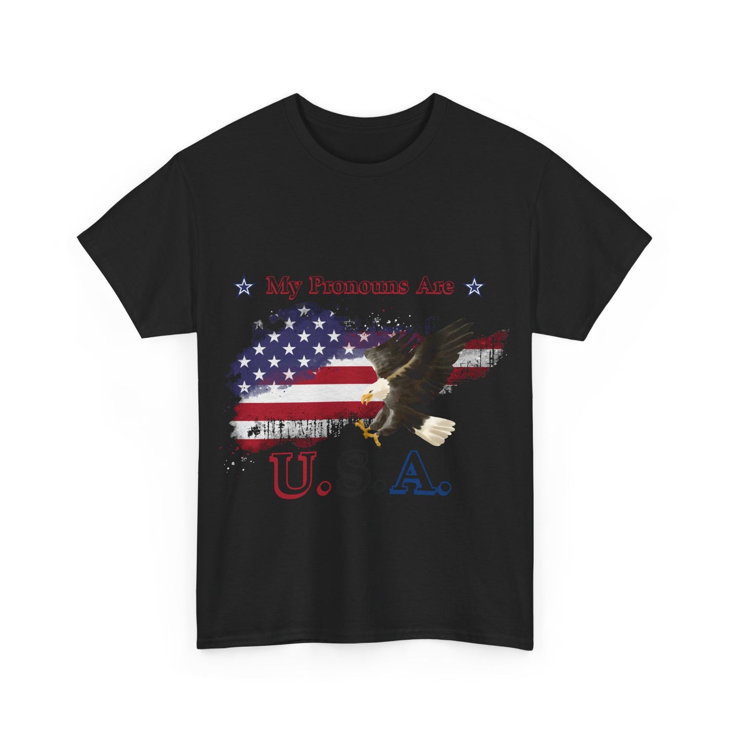 My Pronouns Are USA Unisex Heavy Cotton Tee