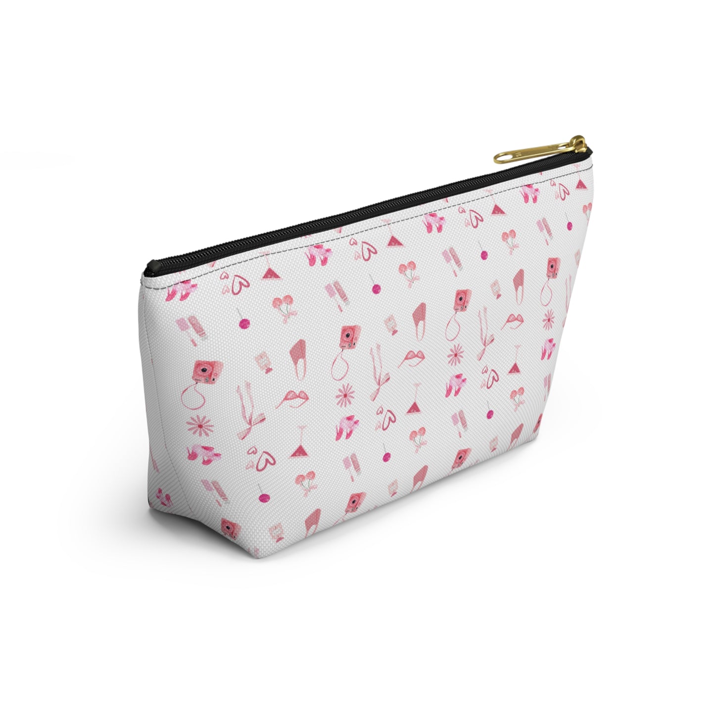Coquette Makeup Travel Toiletry Accessory Pouch w T-bottom