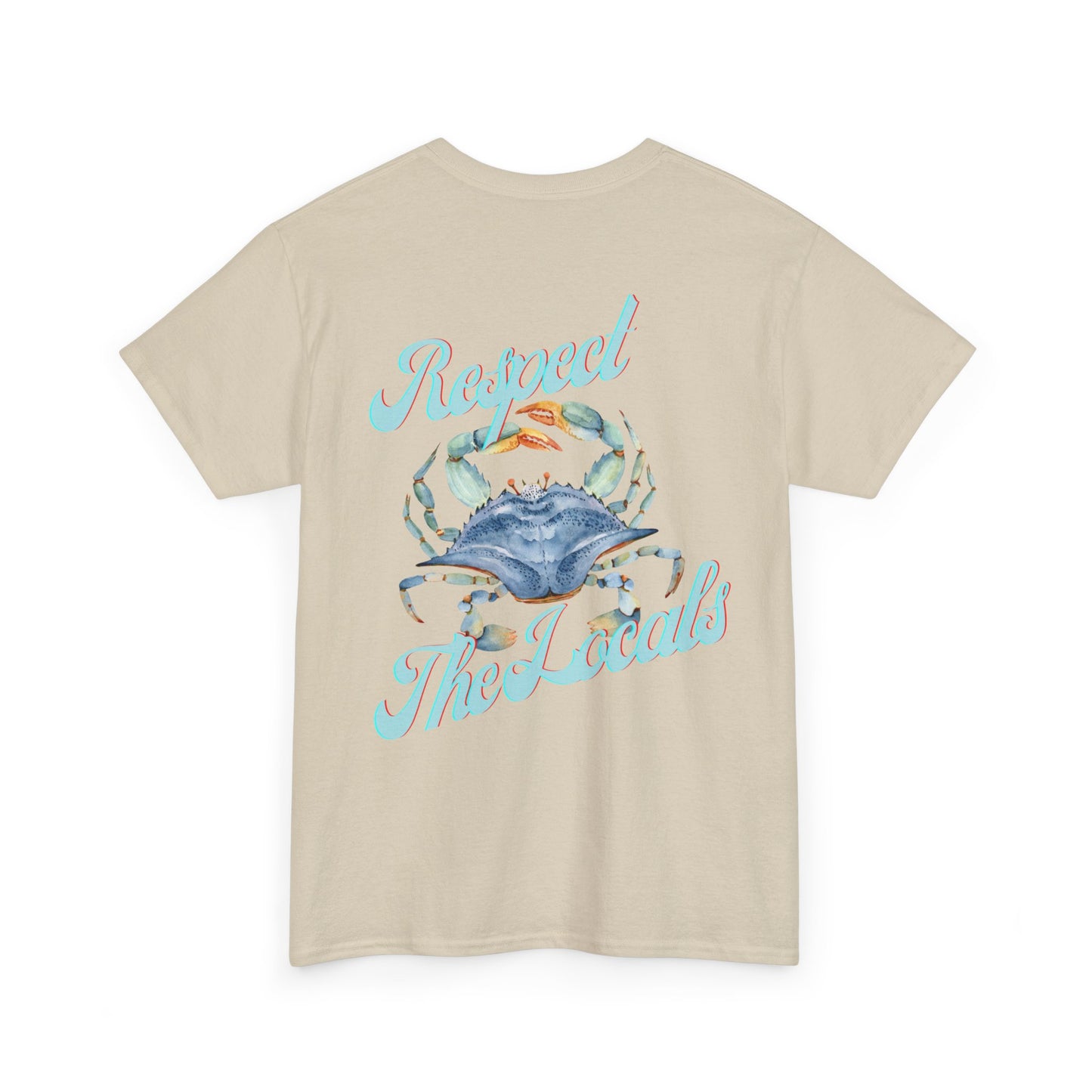 Stuart FL Respect the Locals Crab Unisex Heavy Cotton Tee