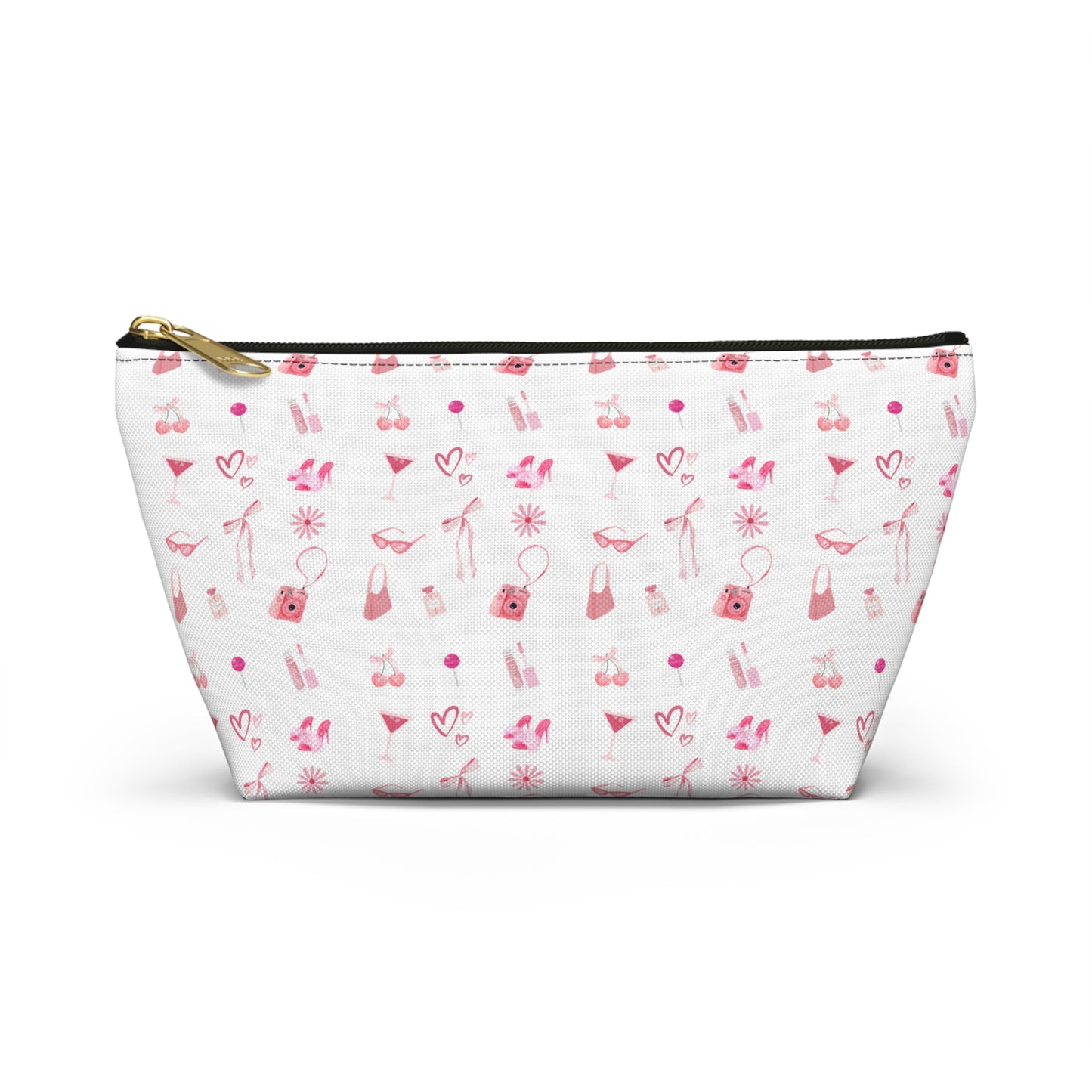 Coquette Makeup Travel Toiletry Accessory Pouch w T-bottom