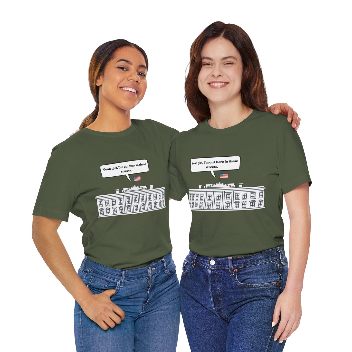 Yeah Girl, I'm Out Here In These Streets Unisex Jersey Short Sleeve Tee