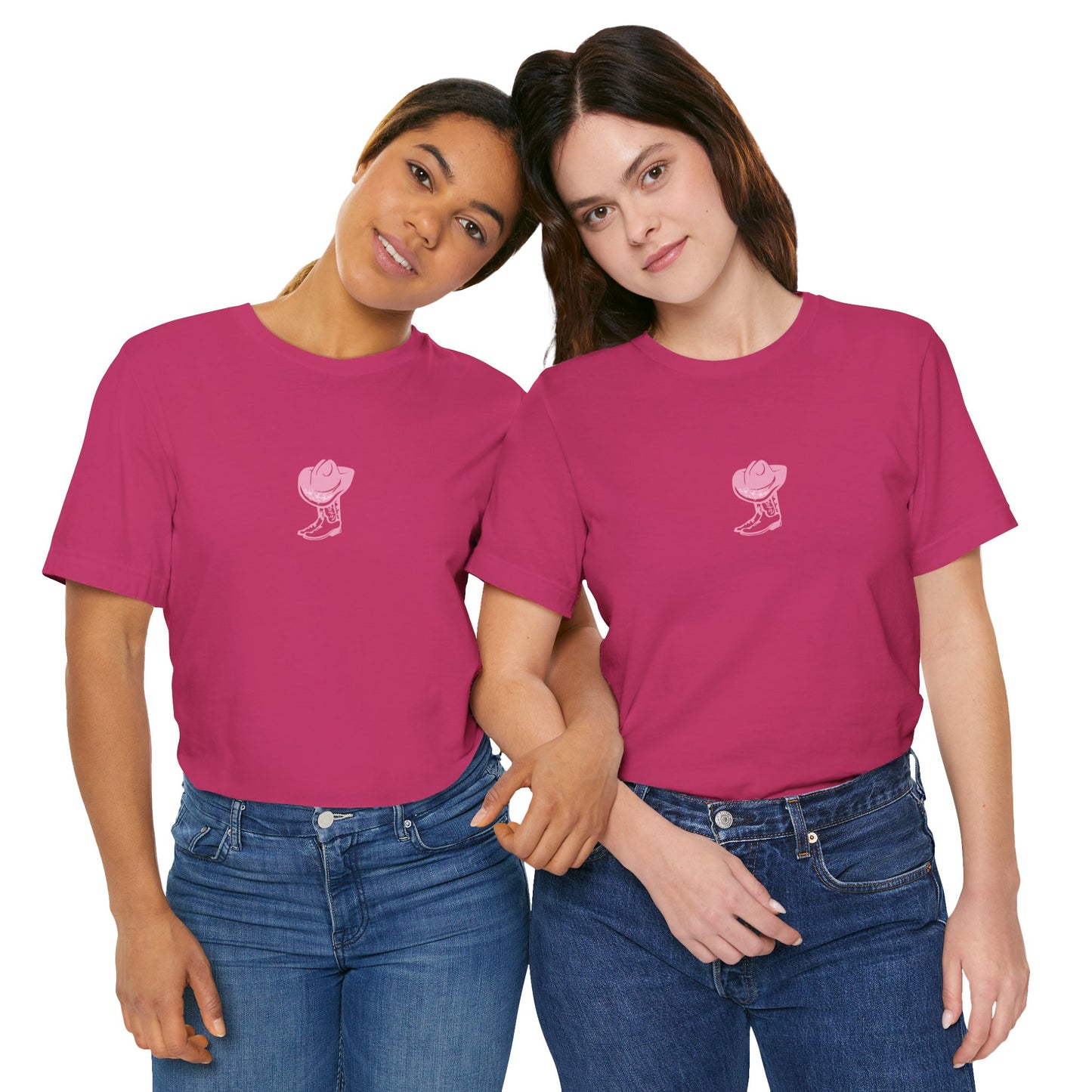 Cowgirl boots floral Jersey Short Sleeve Tee, cowboy