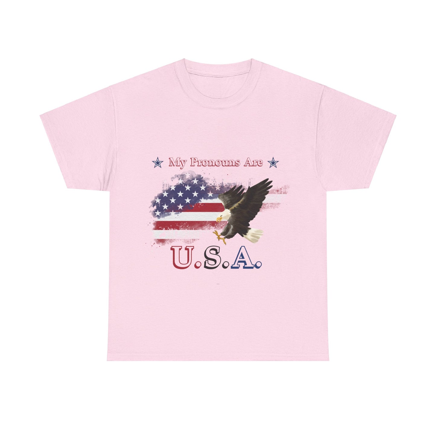 My Pronouns Are USA Unisex Heavy Cotton Tee