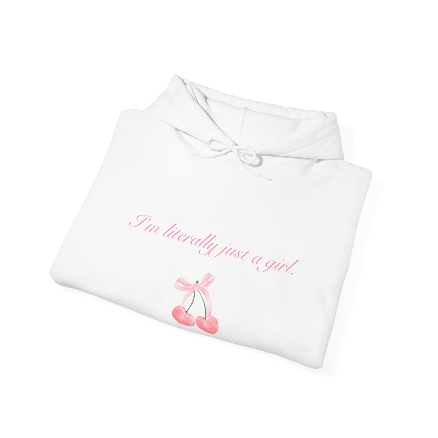 I'm literally just a girl cherry Woman's Heavy Blend™ Hoodie Sweatshirt