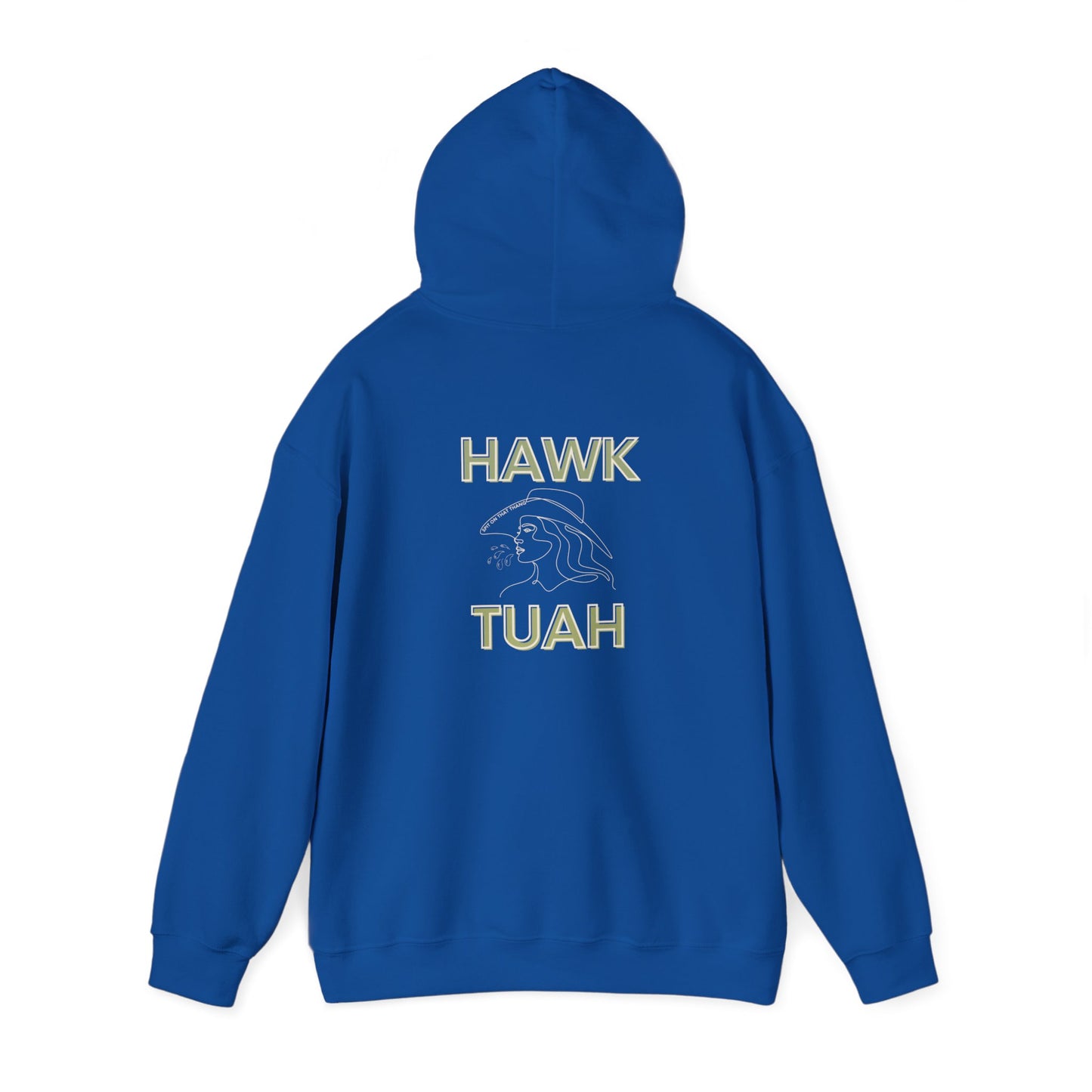 Hawk Tuah Unisex Heavy Blend™ Hooded Sweatshirt Gift Funny Aesthetic Trendy Viral