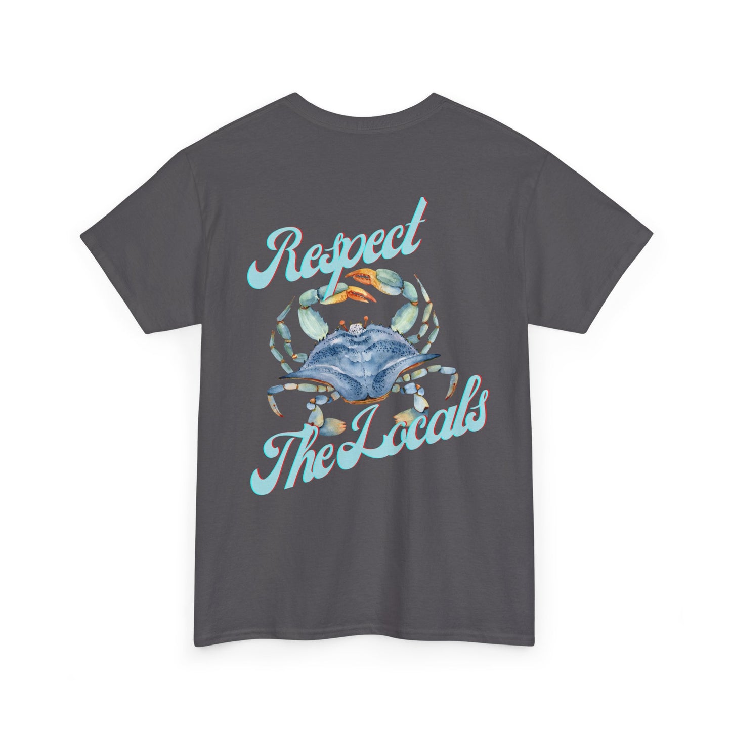 Stuart FL Respect the Locals Crab Unisex Heavy Cotton Tee