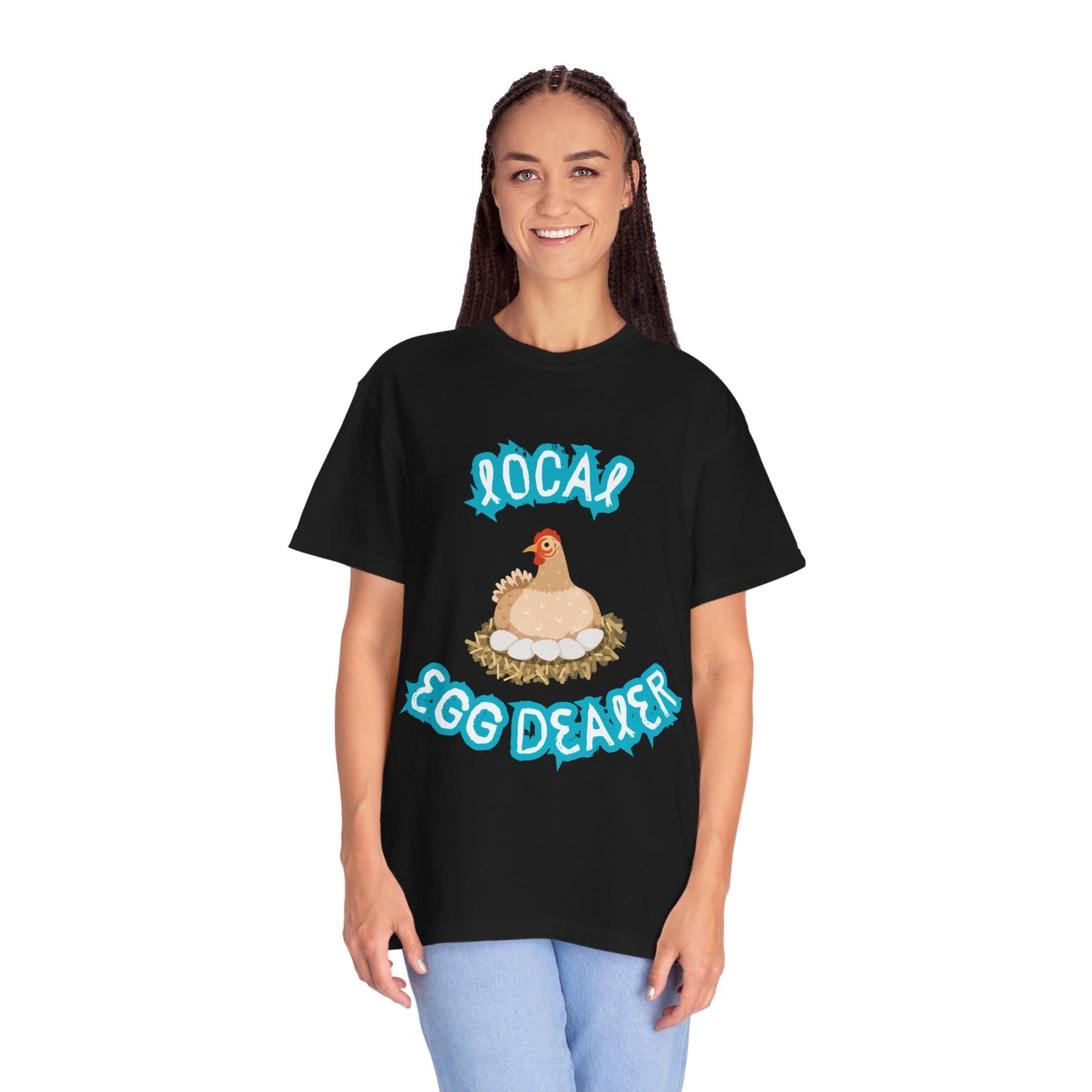 Local Egg Dealer Chicken Unisex Garment-Dyed T-shirt