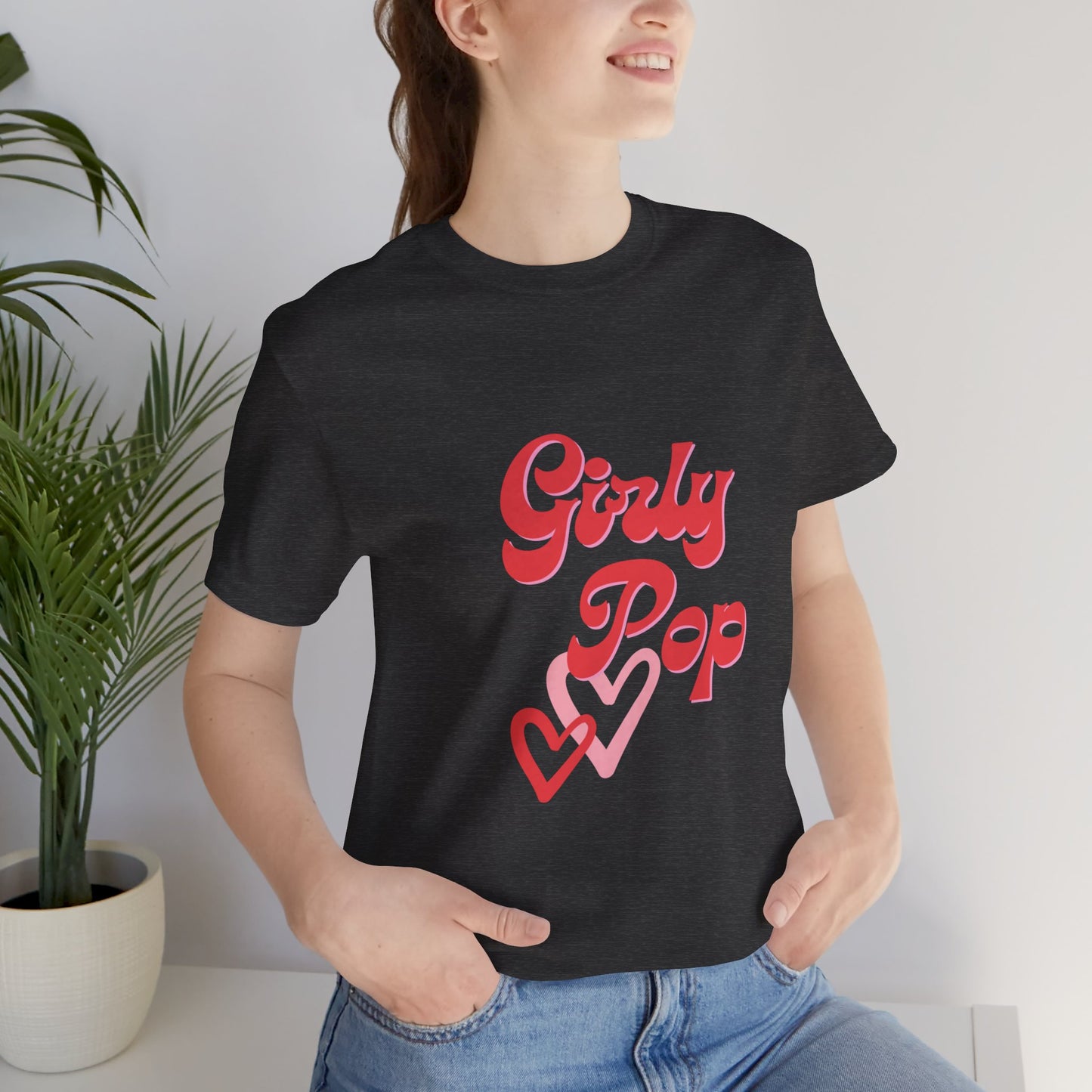 Girly pop graphic Jersey Short Sleeve Tee