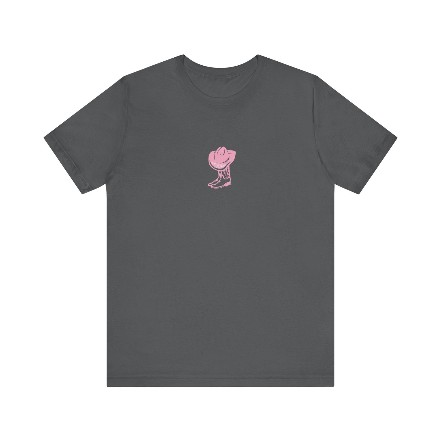 Cowgirl boots floral Jersey Short Sleeve Tee, cowboy