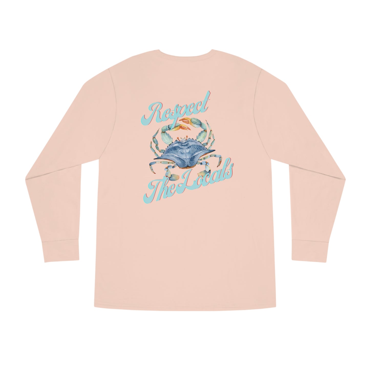 Respect The Locals Crab Long Sleeve Crewneck Tee