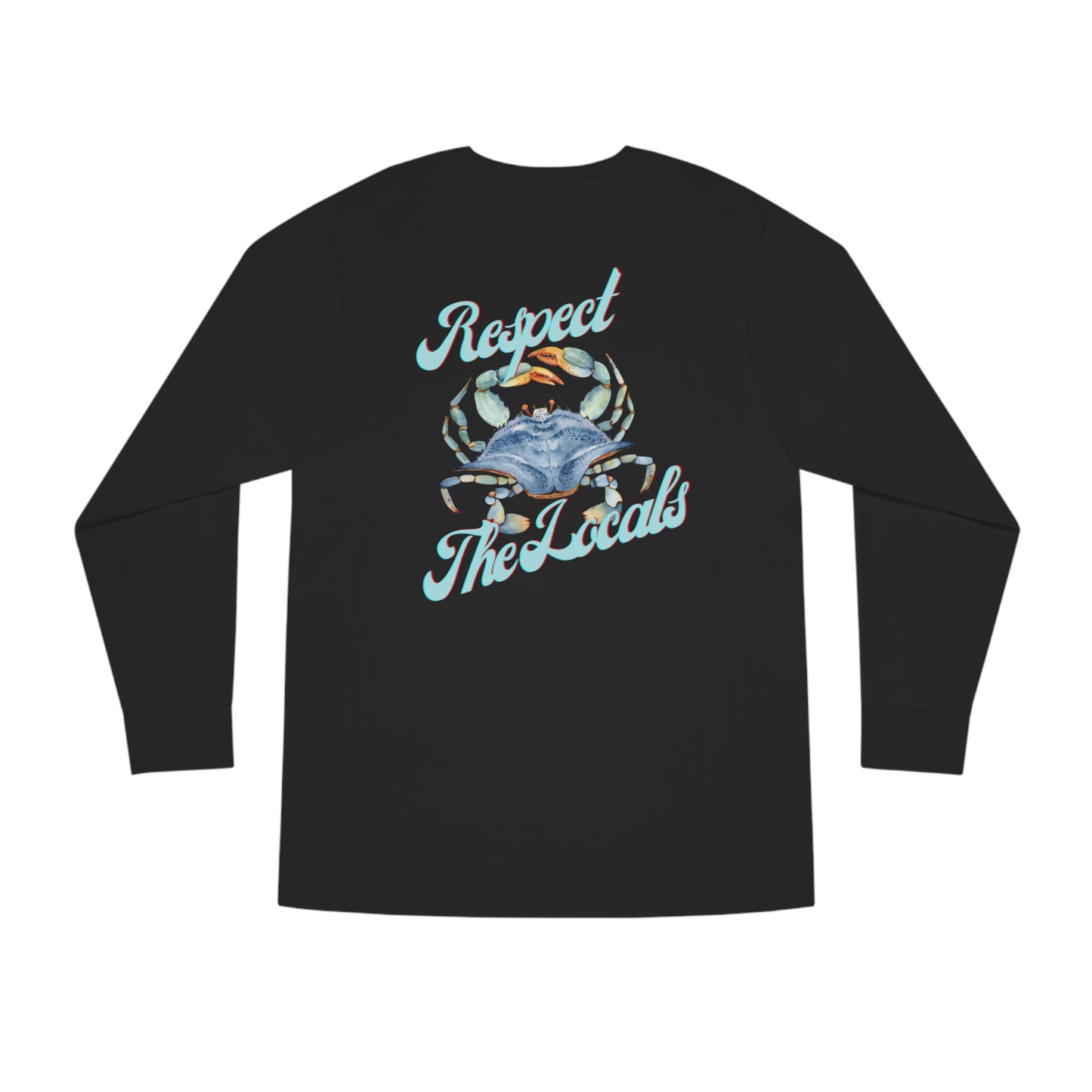 Respect The Locals Crab Long Sleeve Crewneck Tee