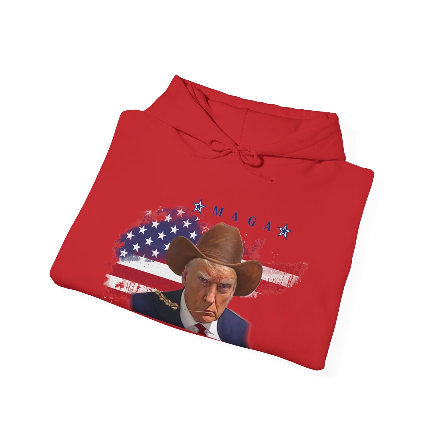 MAGA Donald Trump Cowboy Unisex Heavy Blend™ Hooded Sweatshirt