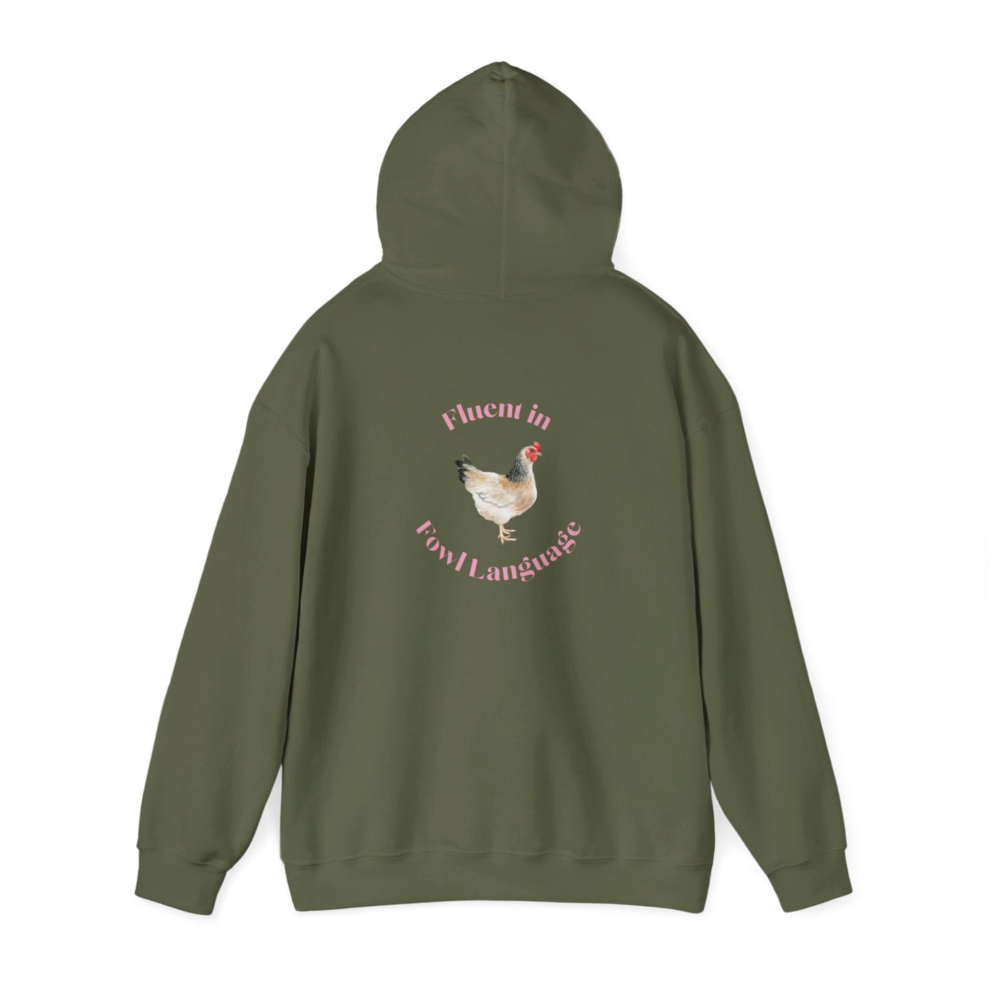Fluent in Fowl Language Chicken Unisex Heavy Blend™ Hooded Sweatshirt