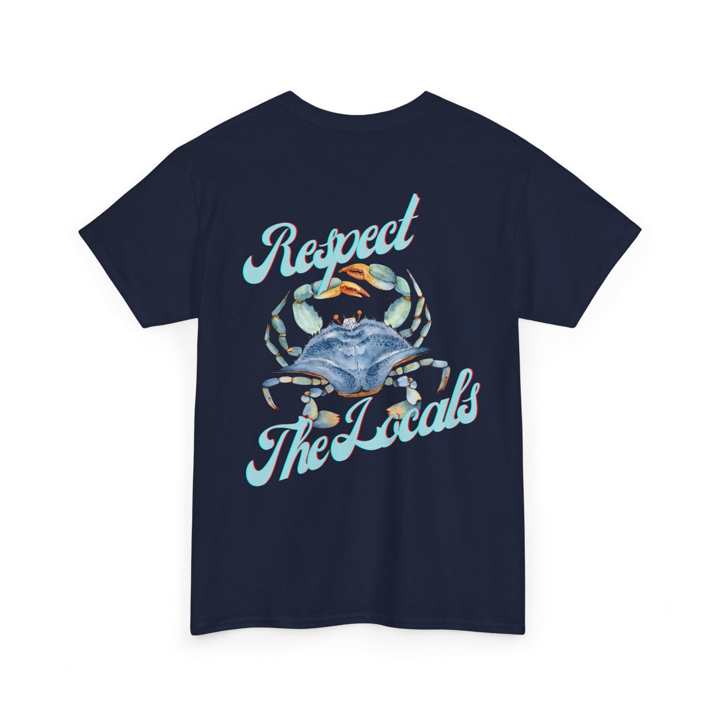 Stuart FL Respect the Locals Crab Unisex Heavy Cotton Tee