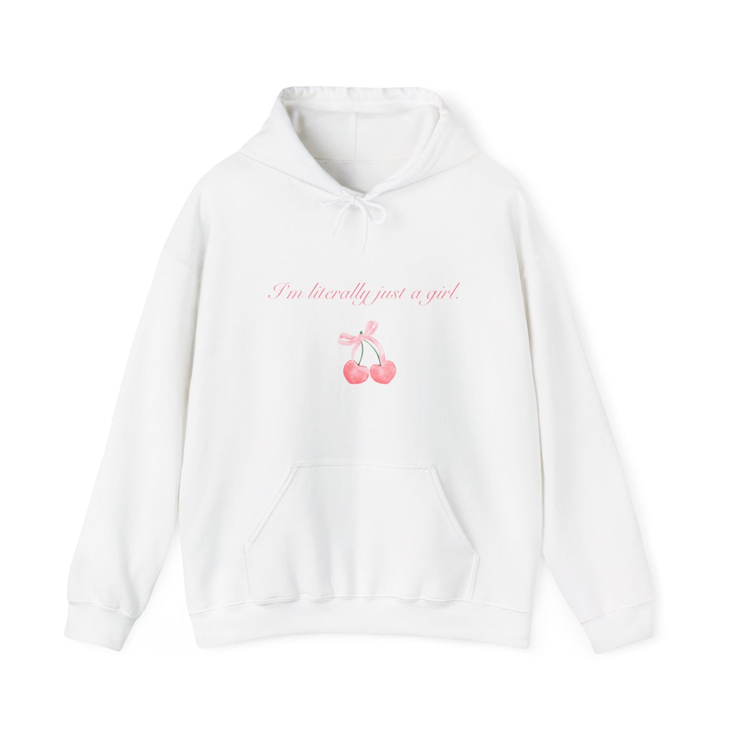 I'm literally just a girl cherry Woman's Heavy Blend™ Hoodie Sweatshirt