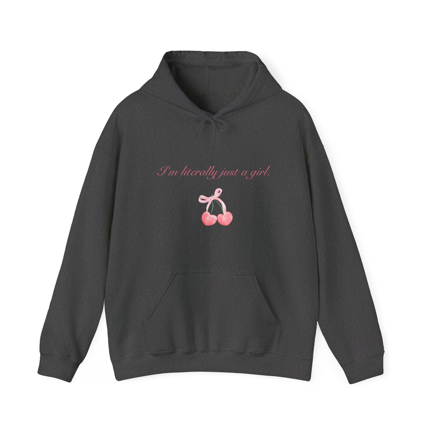 I'm literally just a girl cherry Woman's Heavy Blend™ Hoodie Sweatshirt