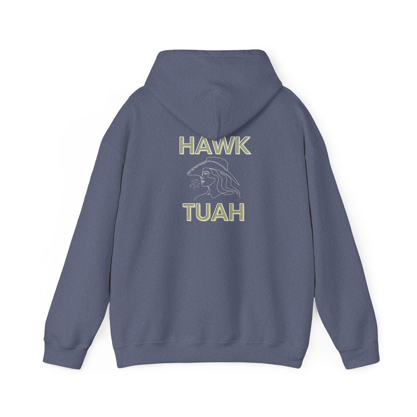 Hawk Tuah Unisex Heavy Blend™ Hooded Sweatshirt Gift Funny Aesthetic Trendy Viral