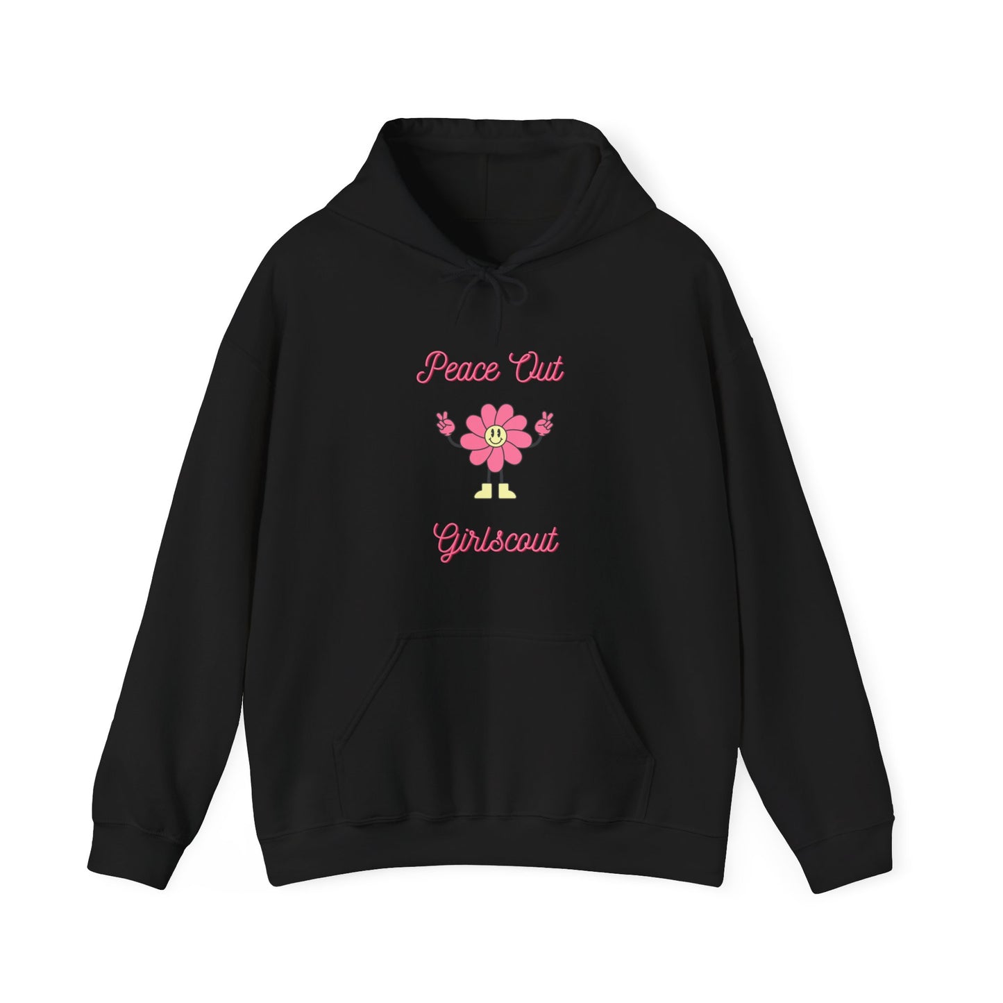 Peace Out Girl Scout Flower Unisex Heavy Blend™ Hooded Sweatshirt