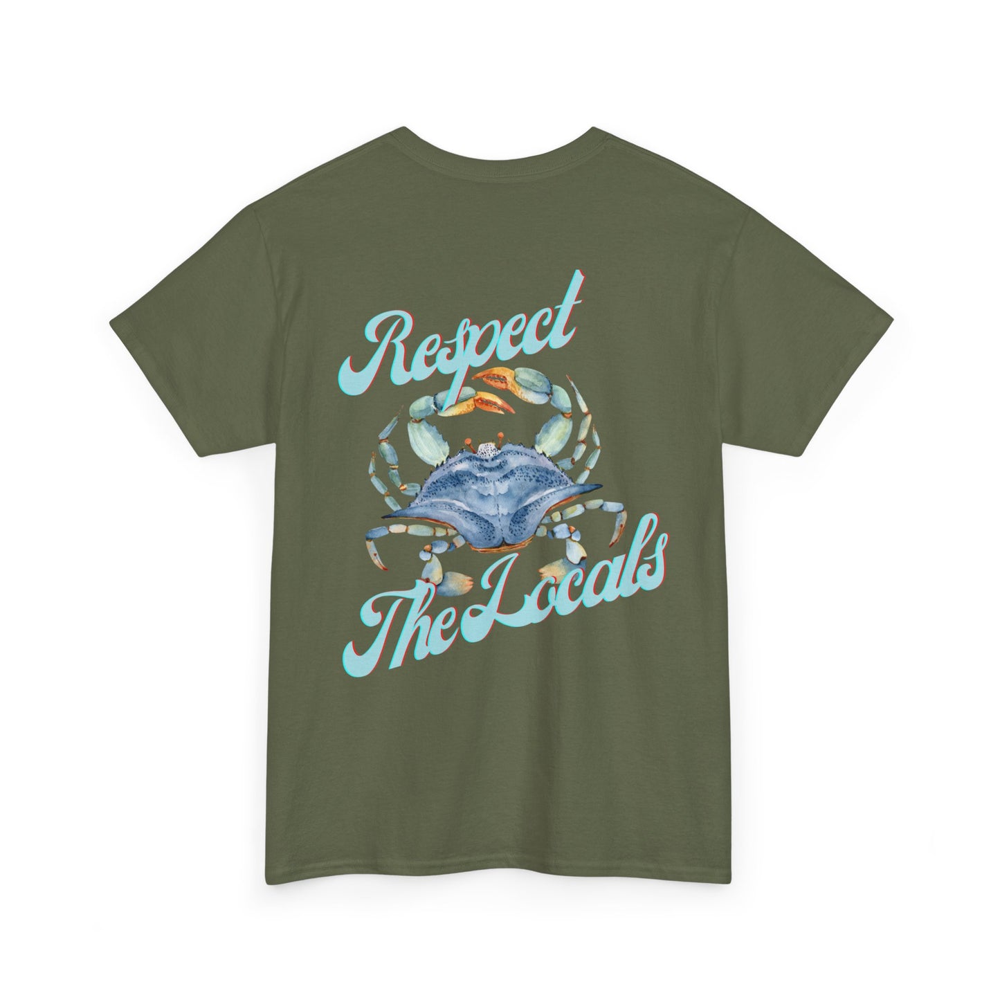 Stuart FL Respect the Locals Crab Unisex Heavy Cotton Tee