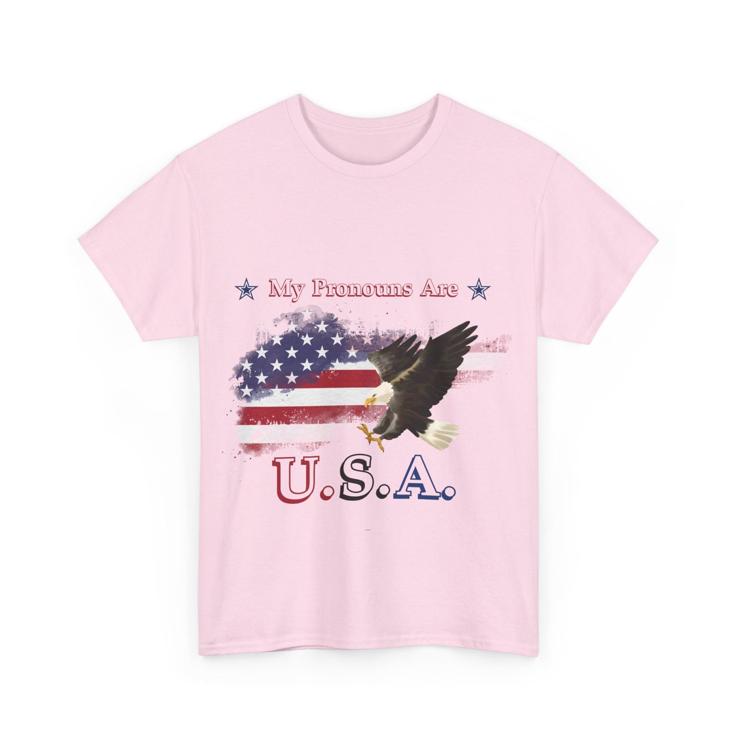 My Pronouns Are USA Unisex Heavy Cotton Tee