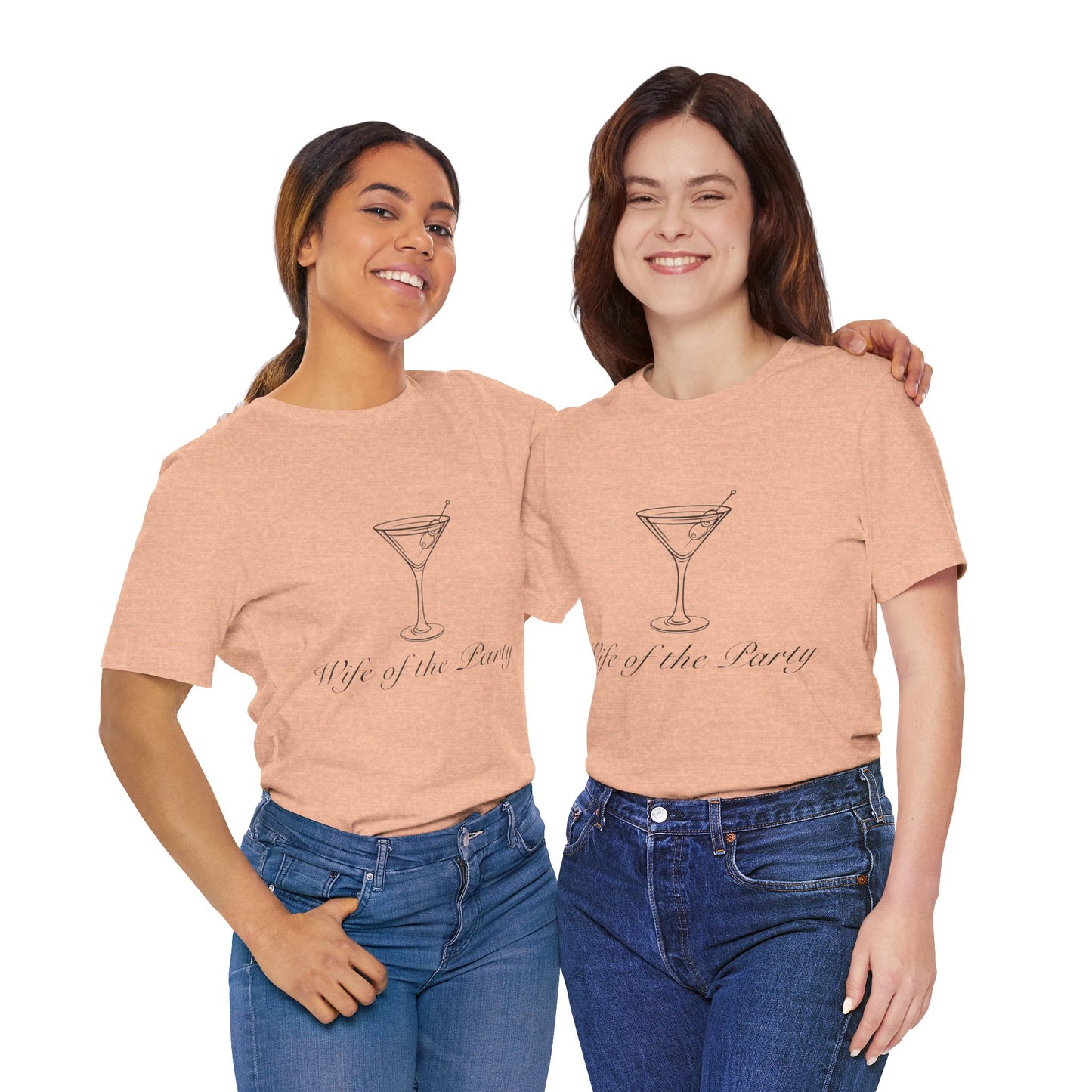 Wife of The Party Bachelorette Jersey Short Sleeve Tee