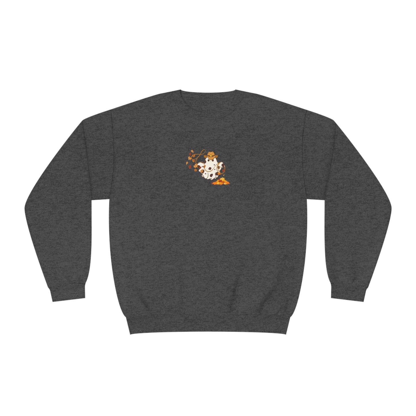 Cowboy Fall Halloween Ghost Lasso Crewneck Sweatshirt