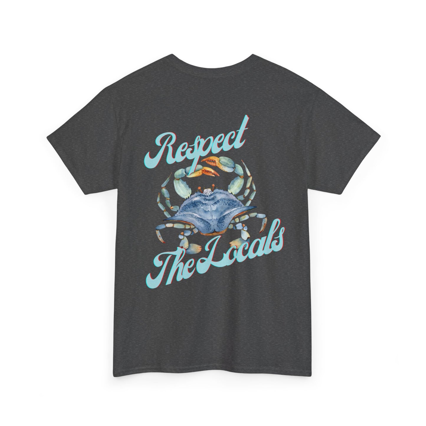 Stuart FL Respect the Locals Crab Unisex Heavy Cotton Tee