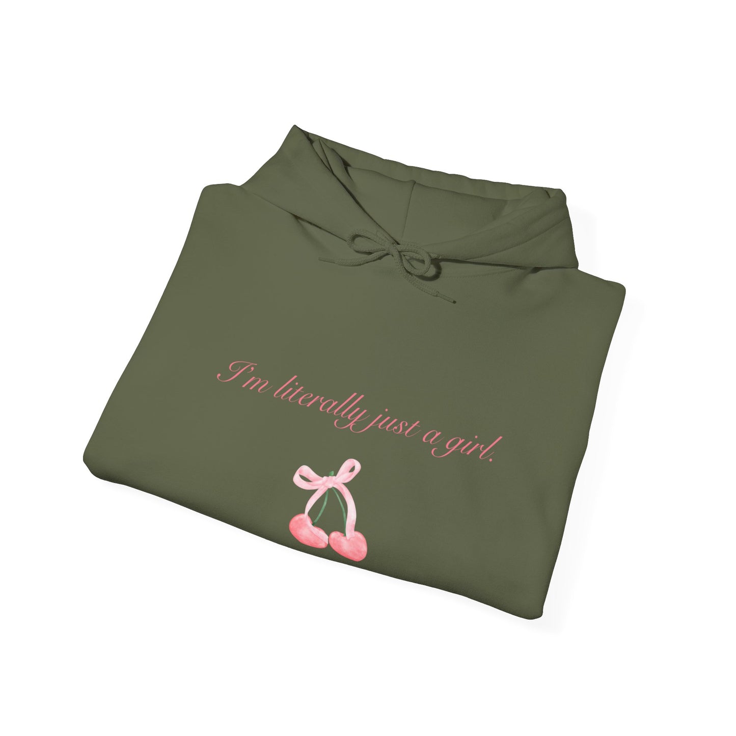 I'm literally just a girl cherry Woman's Heavy Blend™ Hoodie Sweatshirt