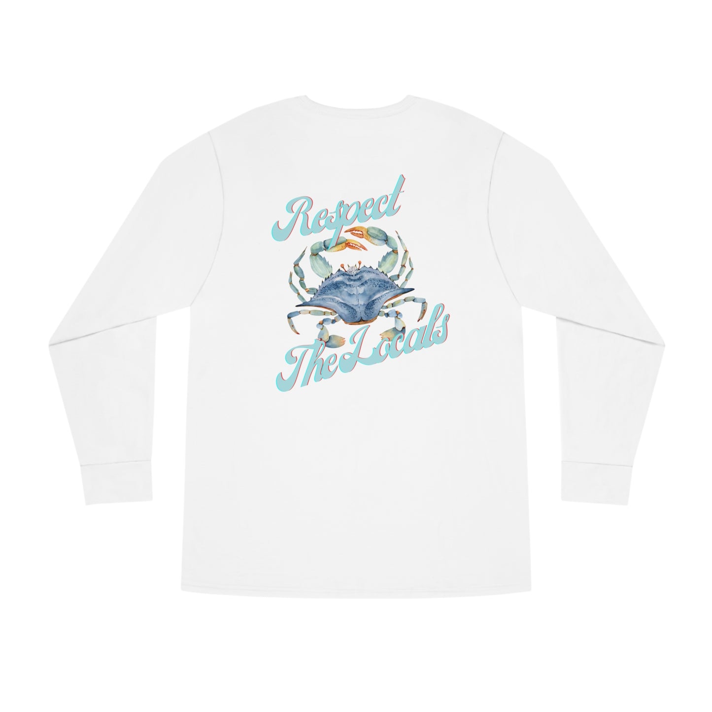 Respect The Locals Crab Long Sleeve Crewneck Tee