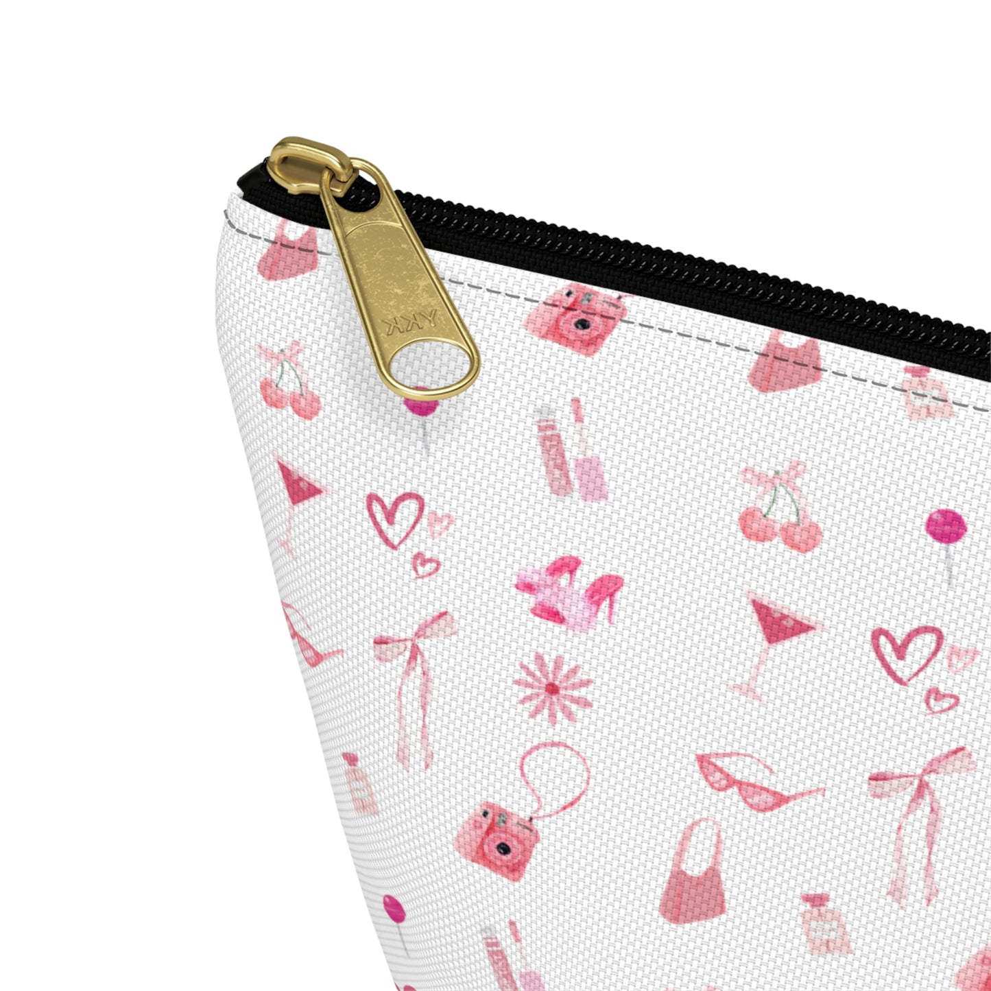 Coquette Makeup Travel Toiletry Accessory Pouch w T-bottom