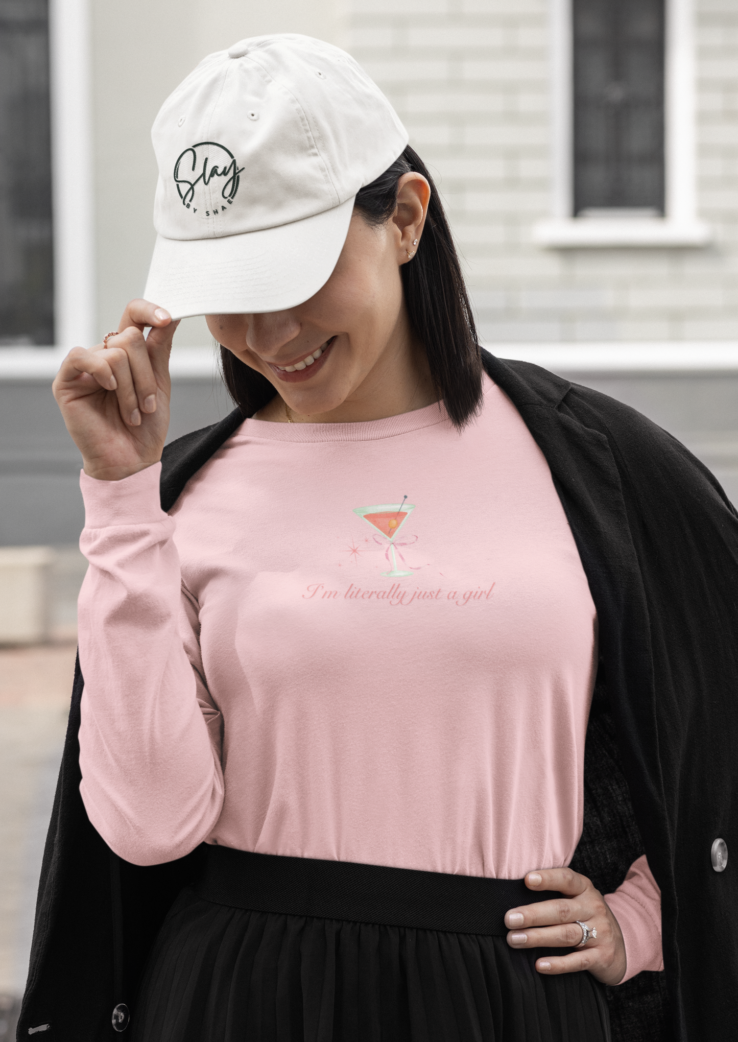 I'm Literally Just A Girl Martini Unisex Ultra Cotton Long Sleeve Tee