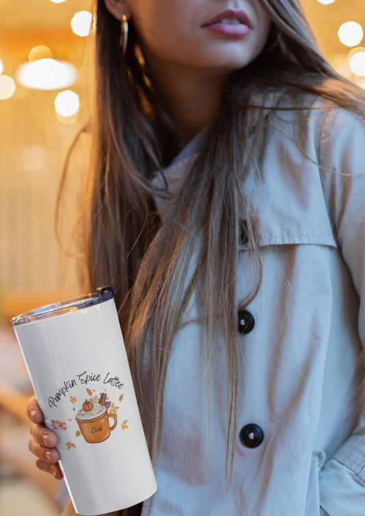 Pumpkin Spice Latte Fall Holiday Tumbler 20oz
