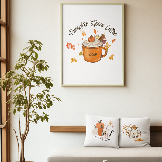 Cowboy Fall Halloween Farm Ghost Square Pillow
